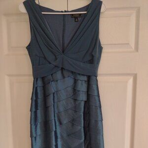 Blue sleeveless dress